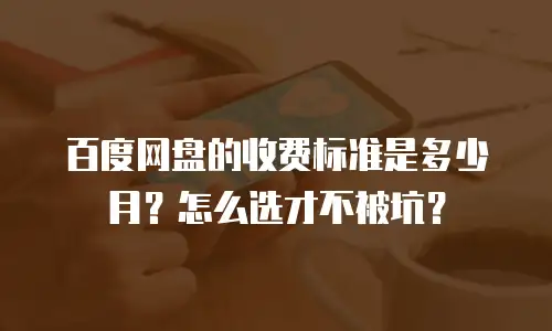 百度网盘的收费标准是多少月？怎么选才不被坑？