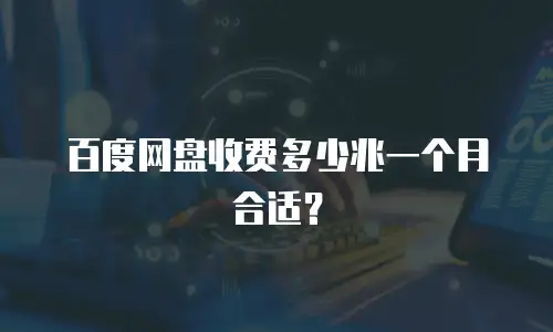 百度网盘收费多少兆一个月合适？