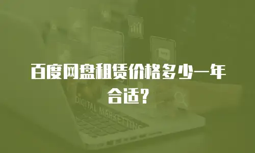 百度网盘租赁价格多少一年合适？
