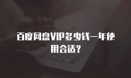 百度网盘VIP多少钱一年使用合适？