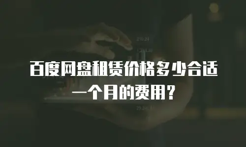 百度网盘租赁价格多少合适一个月的费用？