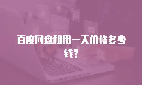 百度网盘租用一天价格多少钱？