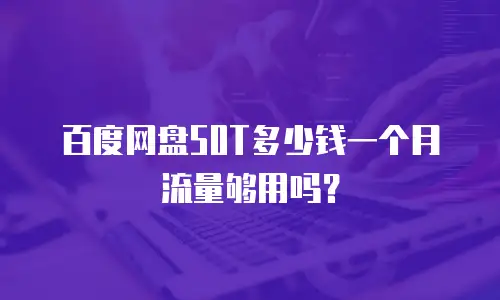 百度网盘50T多少钱一个月 流量够用吗？