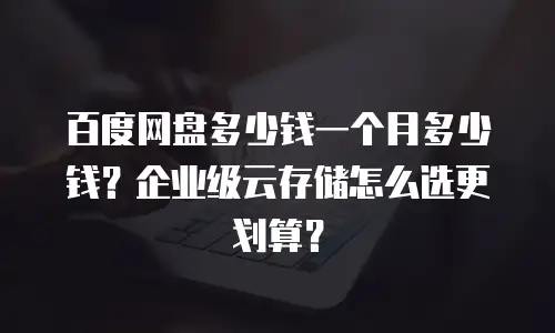 百度网盘多少钱一个月多少钱？企业级云存储怎么选更划算？
