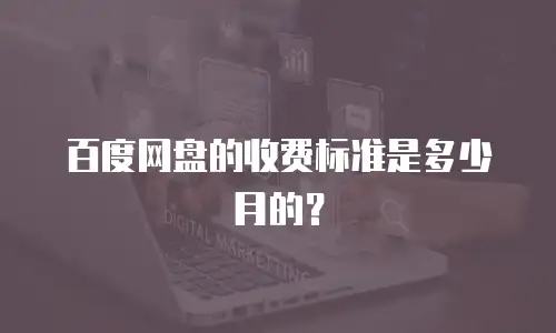 百度网盘的收费标准是多少月的？