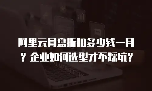 阿里云网盘折扣多少钱一月？企业如何选型才不踩坑？
