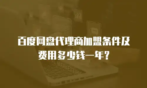 百度网盘代理商加盟条件及费用多少钱一年？
