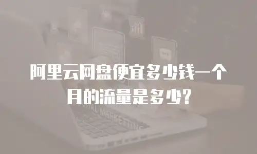 阿里云网盘便宜多少钱一个月的流量是多少？