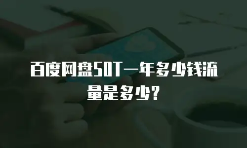 百度网盘50T一年多少钱流量是多少？