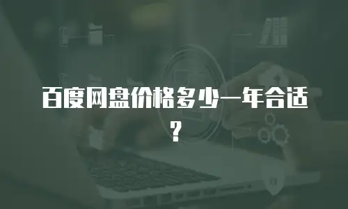 百度网盘价格多少一年合适？