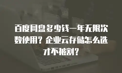 百度网盘多少钱一年无限次数使用？企业云存储怎么选才不被割？