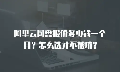 阿里云网盘报价多少钱一个月？怎么选才不被坑？