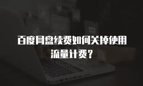 百度网盘续费如何关掉使用流量计费？