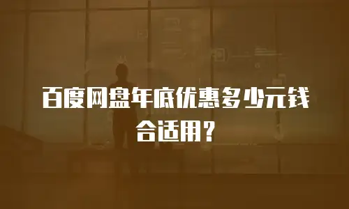 百度网盘年底优惠多少元钱合适用？