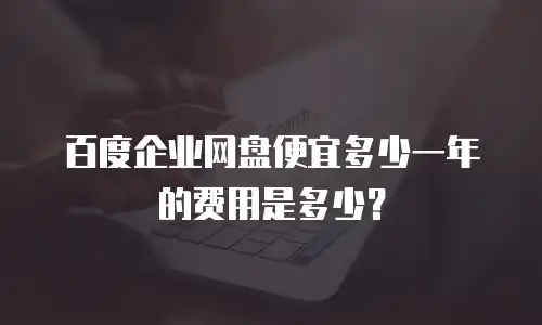 百度企业网盘便宜多少一年的费用是多少？