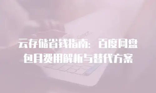 云存储省钱指南：百度网盘包月费用解析与替代方案