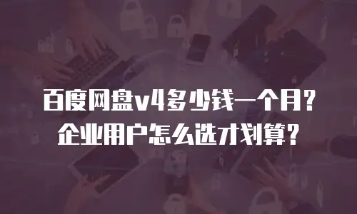 百度网盘v4多少钱一个月？企业用户怎么选才划算？