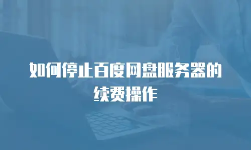 如何停止百度网盘服务器的续费操作