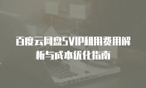 百度云网盘SVIP租用费用解析与成本优化指南