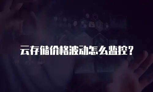 云存储价格波动怎么监控？