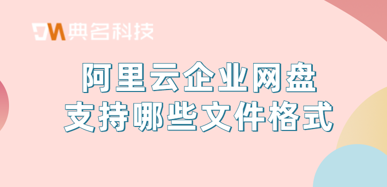 网盘操作:阿里云企业网盘支持哪些文件格式