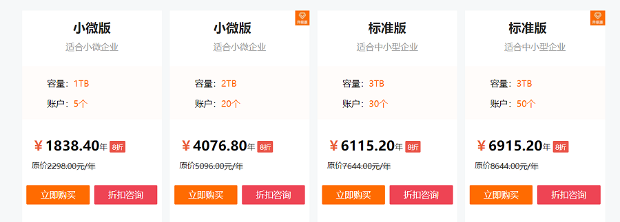 企业网盘年费:阿里云网盘企业版购买一年费用多少钱